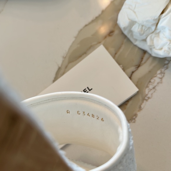 NWT. CHANEL Chain CHA-NEL Cotton Tweed and Cork - Picture 6 of 6